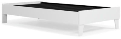 Piperton Twin Platform Bed - White Platform Bed modern furniture Contempo Furniture