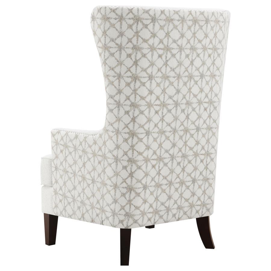 Pippin - Upholstered High Wingback Accent Chair - Latte Accent Chair modern furniture Contempo Furniture