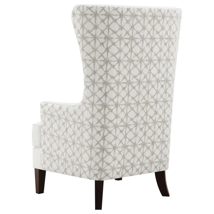 Pippin - Upholstered High Wingback Accent Chair - Latte Accent Chair modern furniture Contempo Furniture