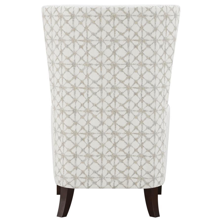 Pippin - Upholstered High Wingback Accent Chair - Latte Accent Chair modern furniture Contempo Furniture