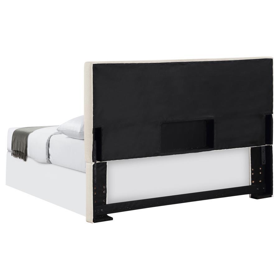 Pirro - Upholstered Queen / Full Panel Headboard - Sand Upholstered HeadBoard modern furniture Contempo Furniture
