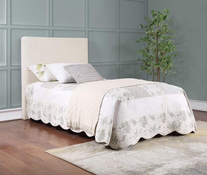 Pirro - Upholstered Twin Panel Headboard - Sand Upholstered HeadBoard modern furniture Contempo Furniture