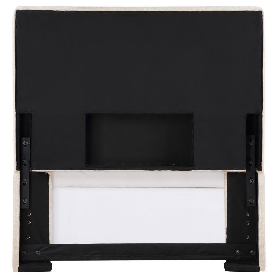 Pirro - Upholstered Twin Panel Headboard - Sand Upholstered HeadBoard modern furniture Contempo Furniture