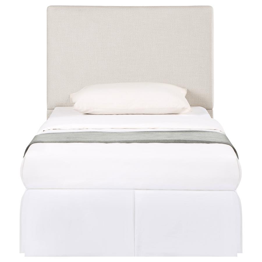 Pirro - Upholstered Twin Panel Headboard - Sand Upholstered HeadBoard modern furniture Contempo Furniture