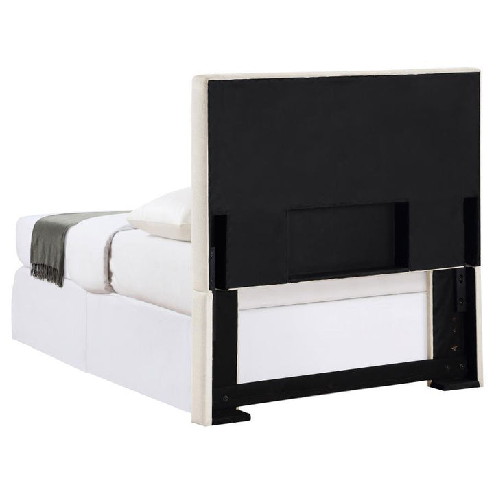 Pirro - Upholstered Twin Panel Headboard - Sand Upholstered HeadBoard modern furniture Contempo Furniture