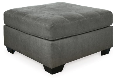 Pitkin Oversized Accent Ottoman - Dark Gray Upholstered Ottoman modern furniture Contempo Furniture