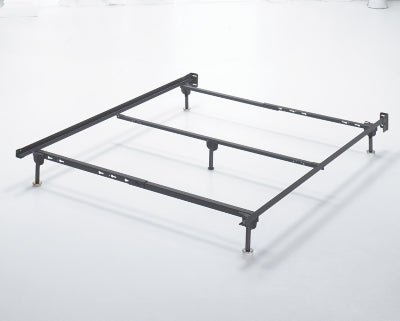 Platform Queen Bolt on Bed Frame - Dark Gray Adjustable Frame modern furniture Contempo Furniture