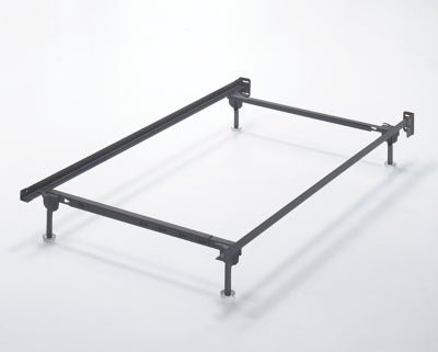Platform Twin/Full Bolt on Bed Frame - Dark Gray Adjustable Frame modern furniture Contempo Furniture