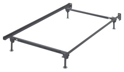 Platform Twin/Full Bolt on Bed Frame - Dark Gray Adjustable Frame modern furniture Contempo Furniture