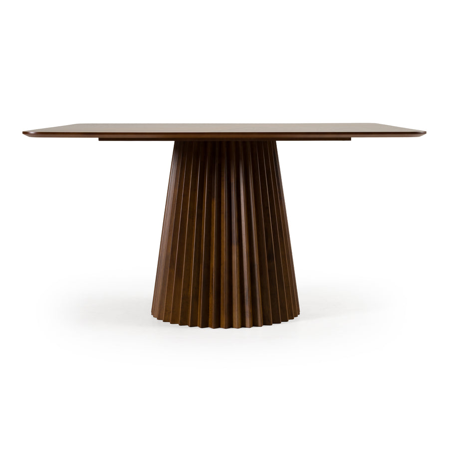 Platte - Mid-Century Modern Walnut Square Dining Table