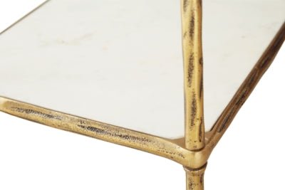 Plattfield Bar Cart - Gold Bar Cart modern furniture Contempo Furniture