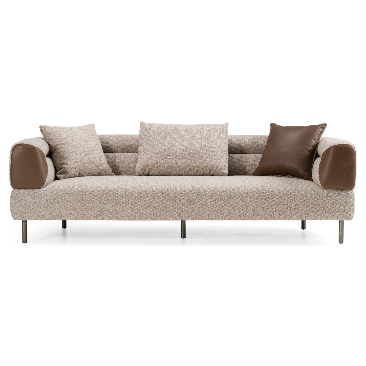Plume - Modern Brown Fabric Sofa