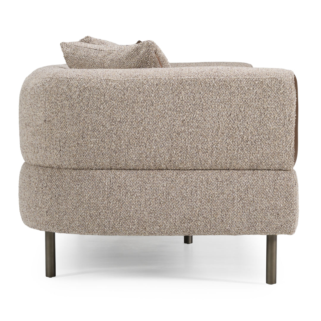 Plume - Modern Brown Fabric Sofa