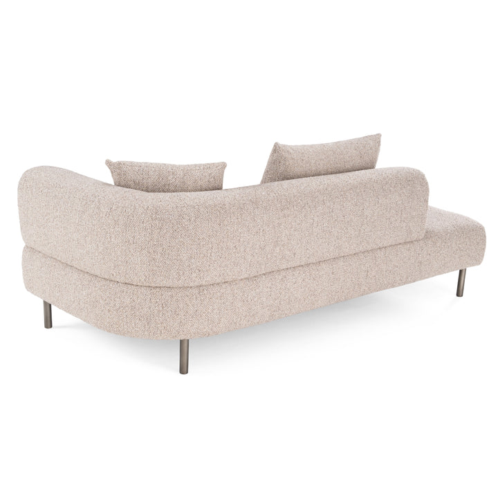 Plume - Modern Brown Fabric Sectional Sofa