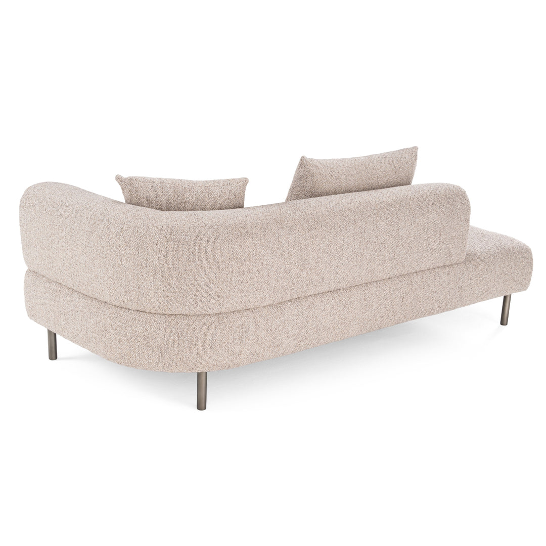 Plume - Modern Brown Fabric Sectional Sofa
