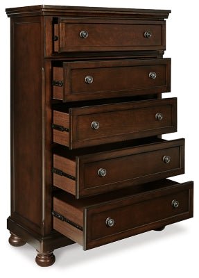 Porter Chest of Drawers - Dark Brown Accent Chest modern furniture Contempo Furniture