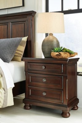 Porter Nightstand - Dark Brown Accent Nightstand modern furniture Contempo Furniture