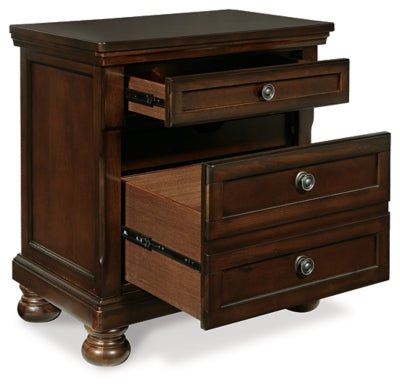Porter Nightstand - Dark Brown Accent Nightstand modern furniture Contempo Furniture