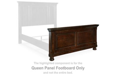 Porter Queen Panel Footboard - Dark Brown Panel Footboards modern furniture Contempo Furniture