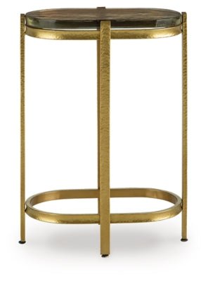 Porterville Accent Table - Gold Accent Table modern furniture Contempo Furniture