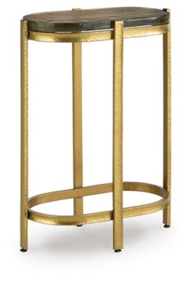 Porterville Accent Table - Gold Accent Table modern furniture Contempo Furniture