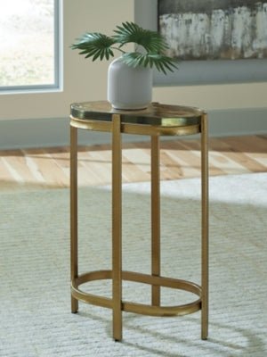 Porterville Accent Table - Gold Accent Table modern furniture Contempo Furniture