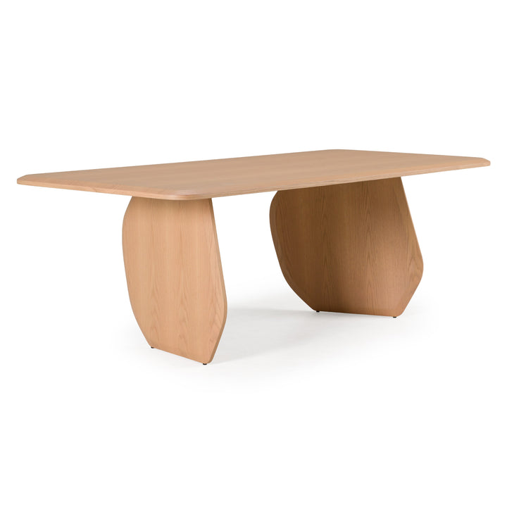 Prado  Modern White Oak Dining Table