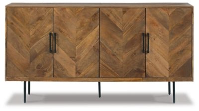 Prattville Accent Cabinet - Dark Brown Accent Cabinet modern furniture Contempo Furniture