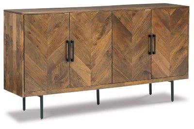 Prattville Accent Cabinet - Dark Brown Accent Cabinet modern furniture Contempo Furniture