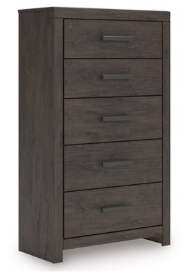 Prendonea Chest of Drawers - Dark Gray Accent Chest modern furniture Contempo Furniture