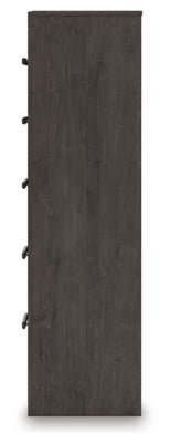 Prendonea Chest of Drawers - Dark Gray Accent Chest modern furniture Contempo Furniture