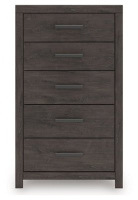 Prendonea Chest of Drawers - Dark Gray Accent Chest modern furniture Contempo Furniture