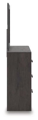 Prendonea Dresser and Mirror - Dark Gray Dresser &amp; Mirror modern furniture Contempo Furniture