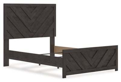 Prendonea Full Panel Bed - Dark Gray Panel Bed modern furniture Contempo Furniture