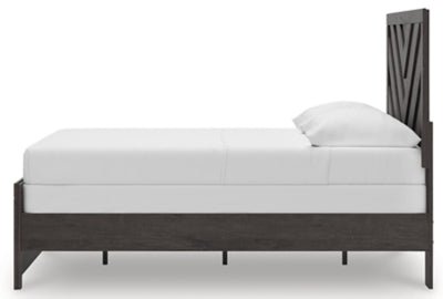 Prendonea Full Panel Bed - Dark Gray Panel Bed modern furniture Contempo Furniture