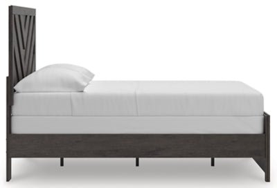 Prendonea Full Panel Bed - Dark Gray Panel Bed modern furniture Contempo Furniture