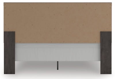 Prendonea King Panel Bed - Dark Gray Panel Bed modern furniture Contempo Furniture