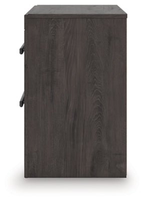 Prendonea Nightstand - Dark Gray Accent Nightstand modern furniture Contempo Furniture