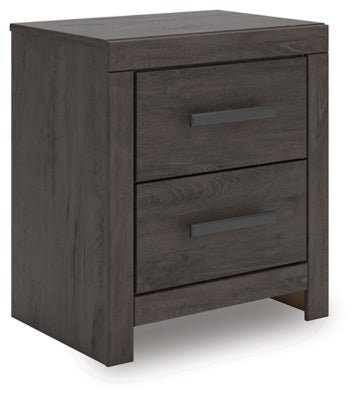 Prendonea Nightstand - Dark Gray Accent Nightstand modern furniture Contempo Furniture