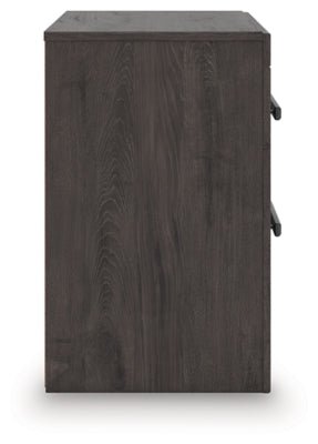 Prendonea Nightstand - Dark Gray Accent Nightstand modern furniture Contempo Furniture
