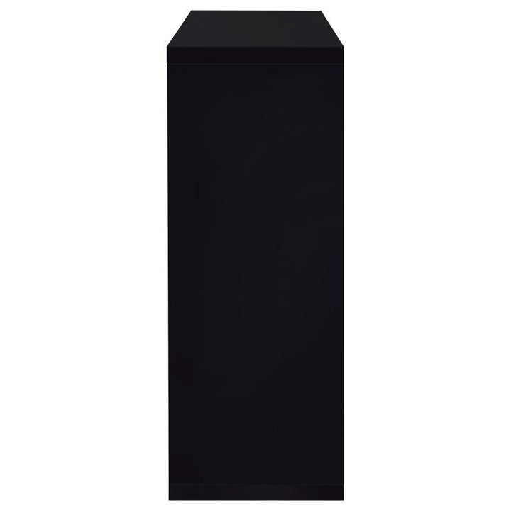 Prescott - Rectangular Home Wine Table - Black High Gloss Home Bars modern furniture Contempo Furniture