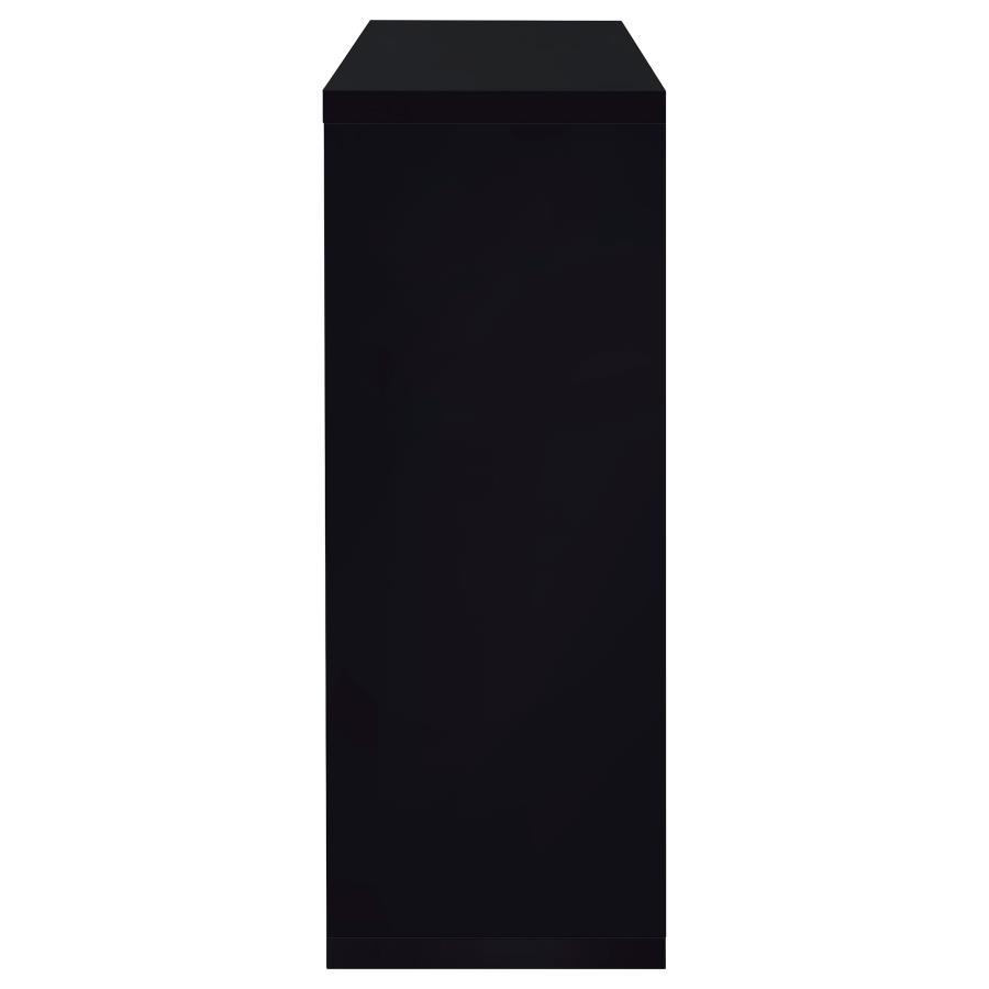 Prescott - Rectangular Home Wine Table - Black High Gloss Home Bars modern furniture Contempo Furniture