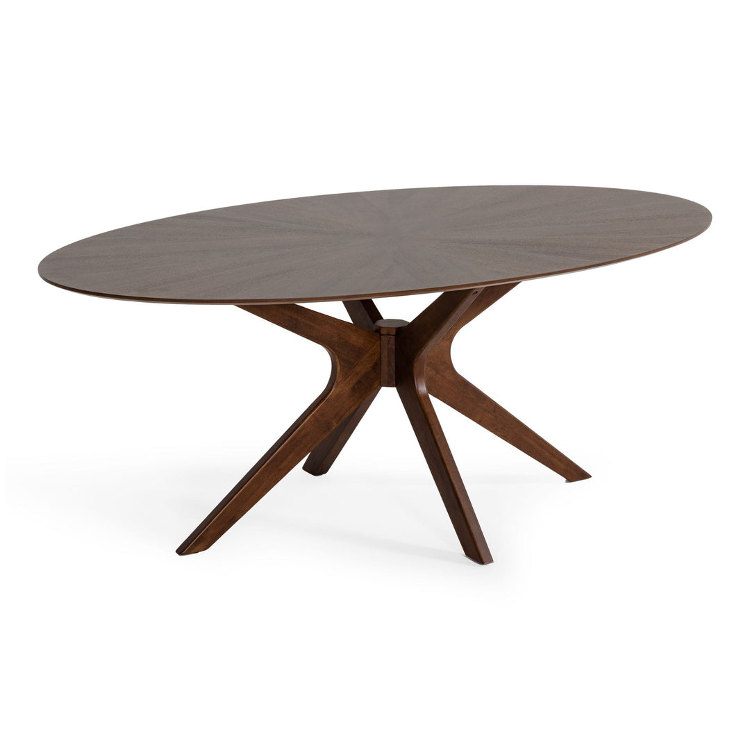 Prospect - Modern Oval Walnut Dining Table