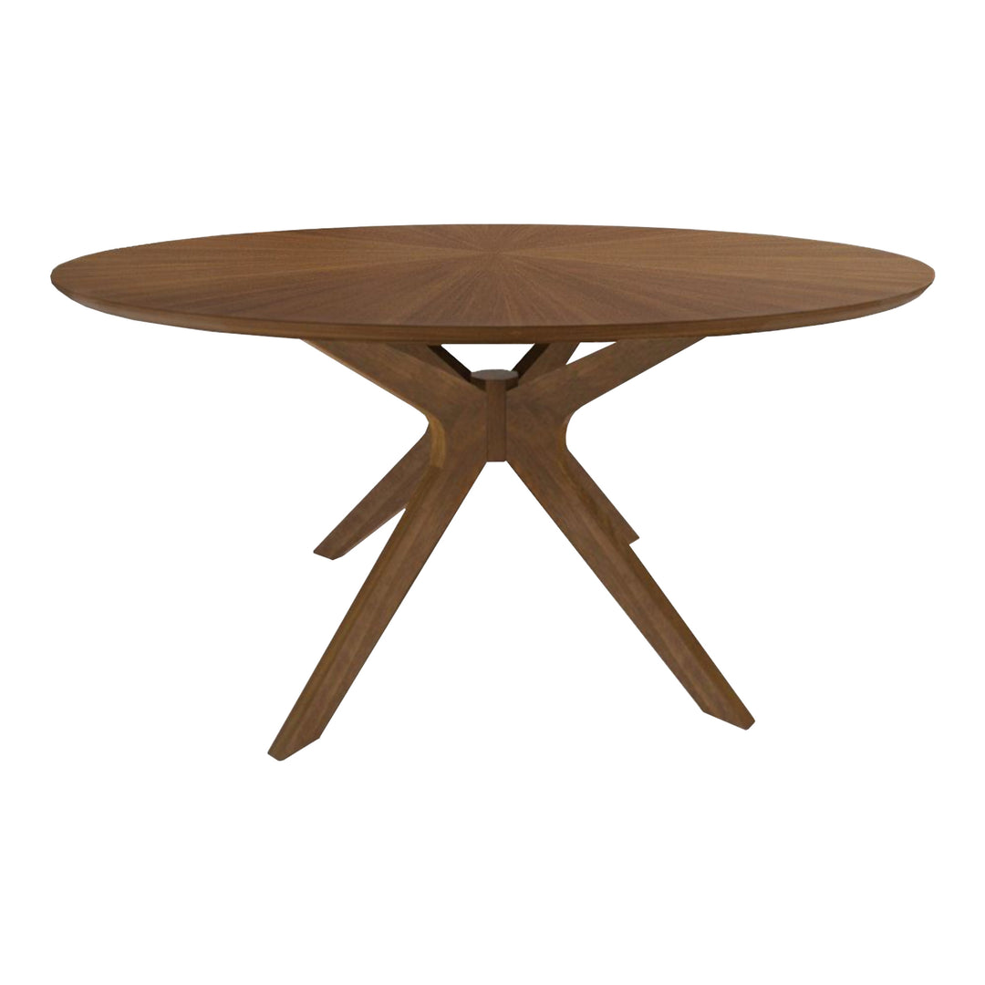 Prospect - Modern Round 59" Walnut Dining Table