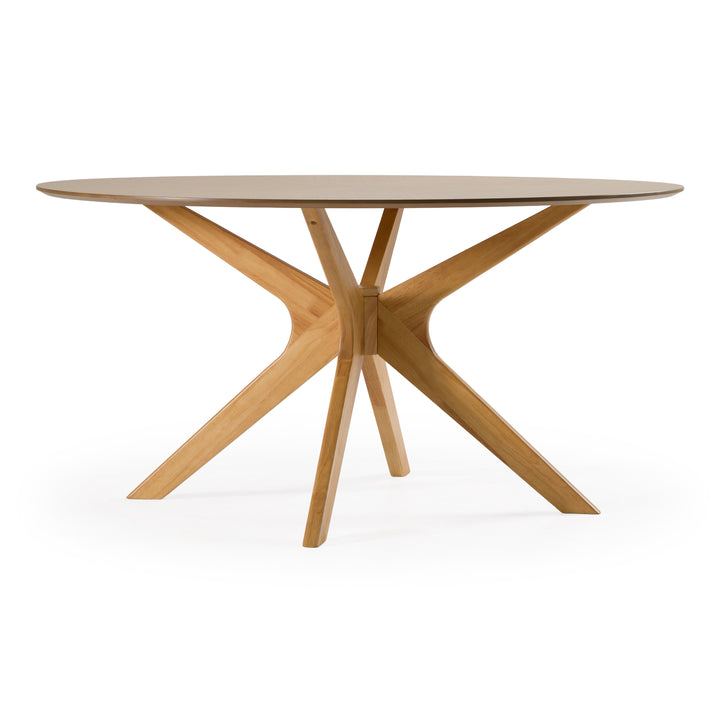 Prospect - Modern Round 59" Natural Oak Dining Table