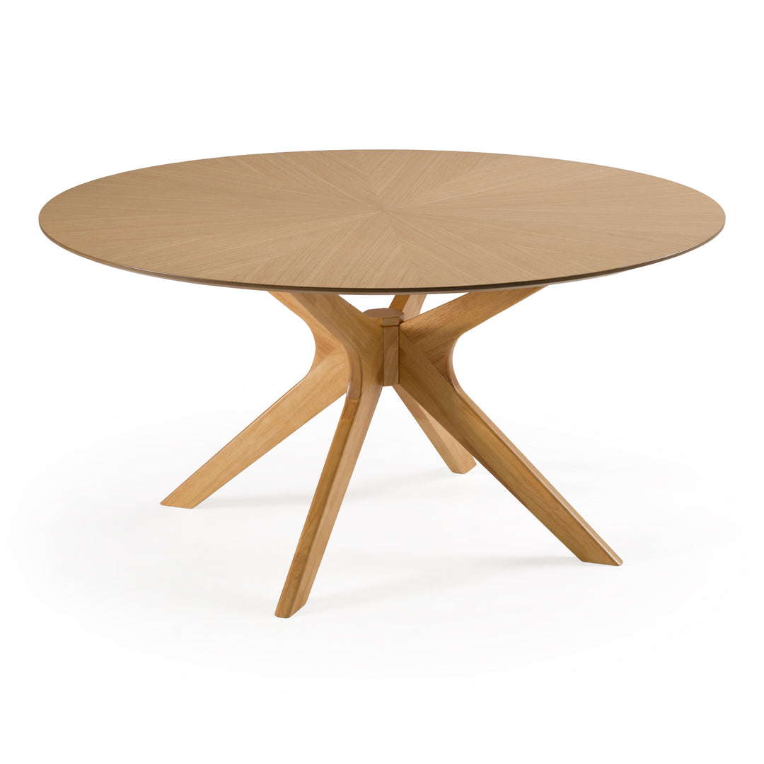 Prospect - Modern Round 59" Natural Oak Dining Table
