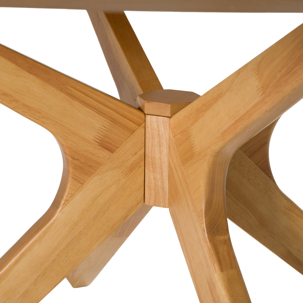 Prospect - Modern Round 59" Natural Oak Dining Table - View 4