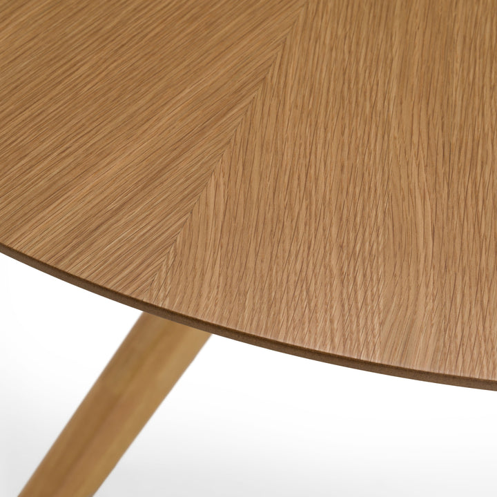 Prospect - Modern Round 47" Natural Oak Dining Table