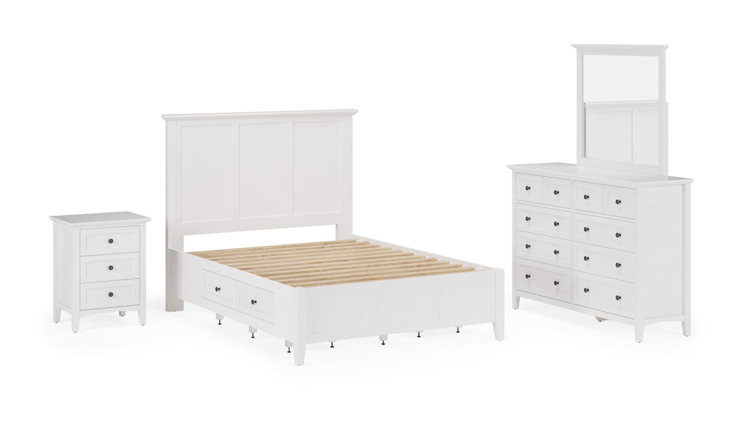 Modus Furniture Pnra82A Grace Eight Drawer Dresser In Snowfall White 2024