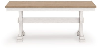 Purlaney 48" Dining Bench - White Dining Bench modern furniture Contempo Furniture